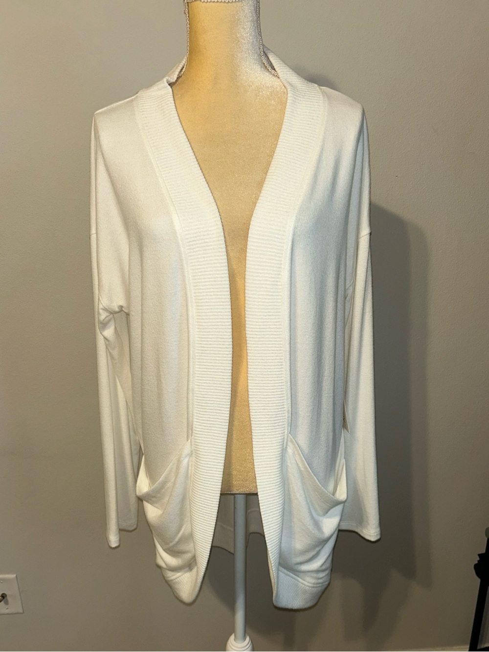 NWT 78&Sunny Cocoon Cardigan in Cream Sz L